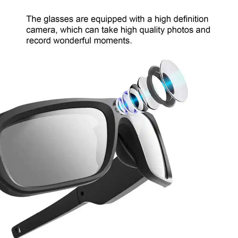 (B104) Camera Glasses 4K HD Smart Video Recording Sunglasses Smart Glasses Eyewear Camcorder For Outdoor Cycling