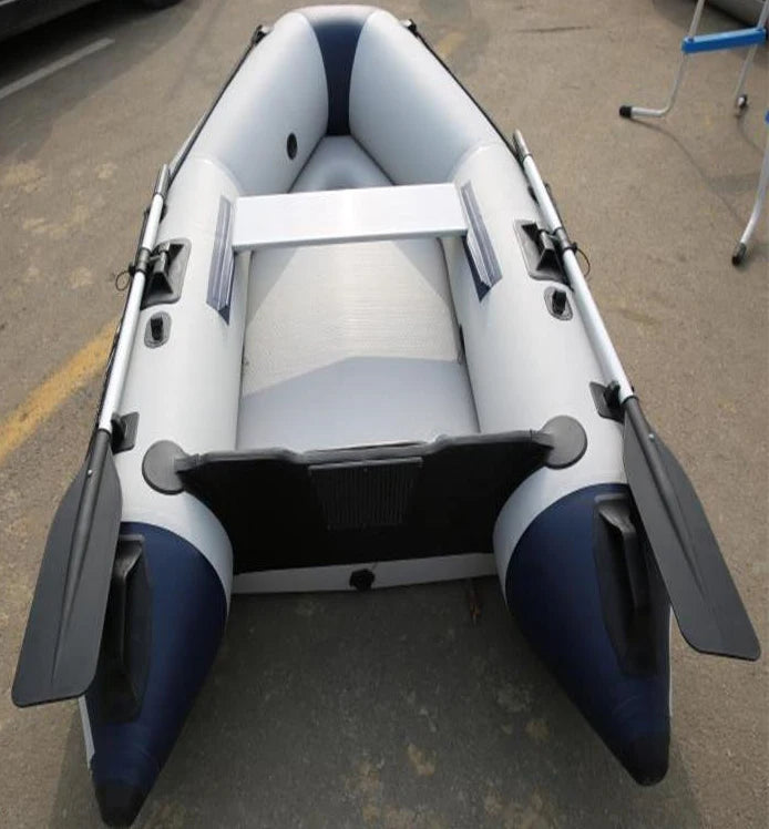 (W109) SolarMarine 2.3~4.0m Inflatable Assault Boat with Air Deck Set for 1~7 Persons,0.9mm Thick,Wear-Resistant.