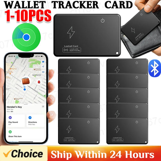 (C106) 1-10pc.,Card Wallet Tracker, Wireless Charging GPS Locator for Apple Devices.Find My Airtag.