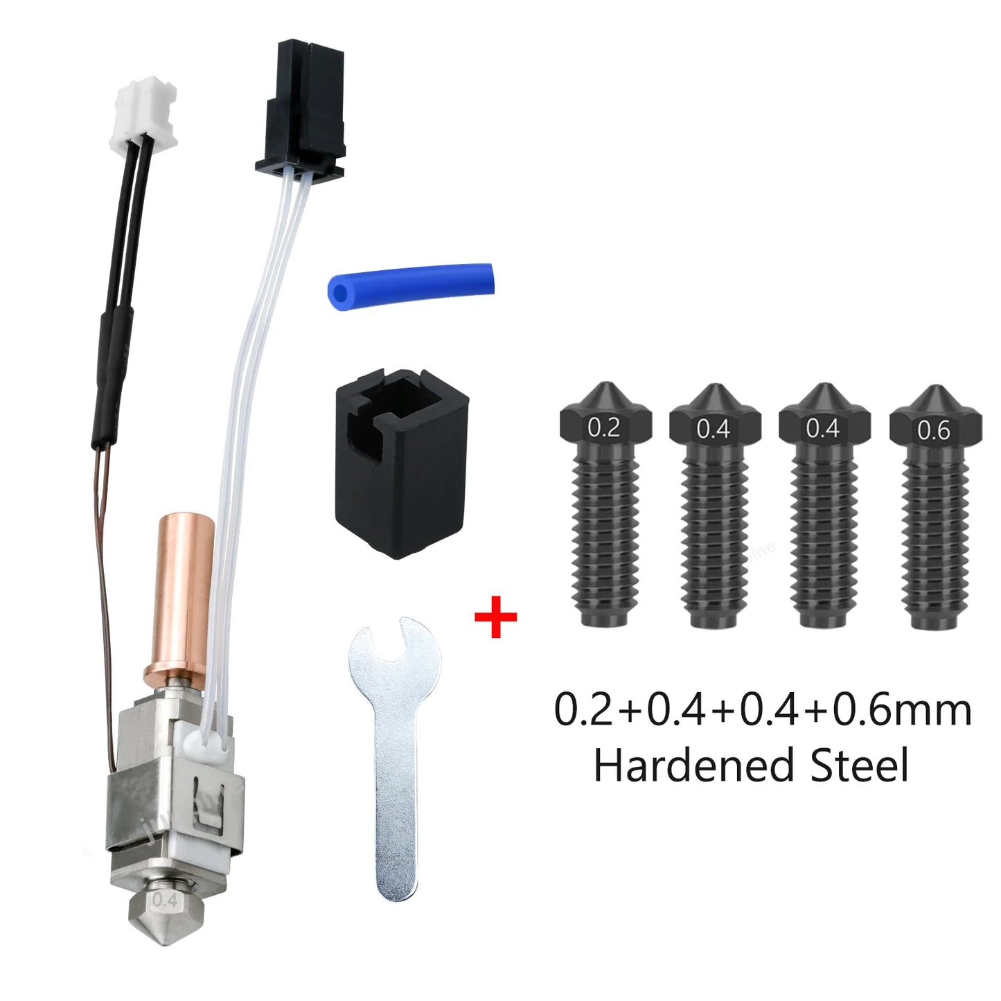 (T113) Hotend Upgrade Kits for ANYCUBIC, Kobra 2, Neo, Plus, Thermistors,  Heaters, Cartridge,0.4mm Print.