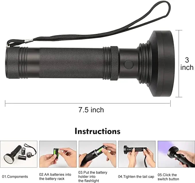 (U101) Forensic UV Flashlight.