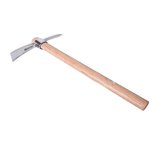 (S139) Portable Stainless Steel Head Pickaxe, Multipurpose, Heavy Duty,Hand Digging Tool.