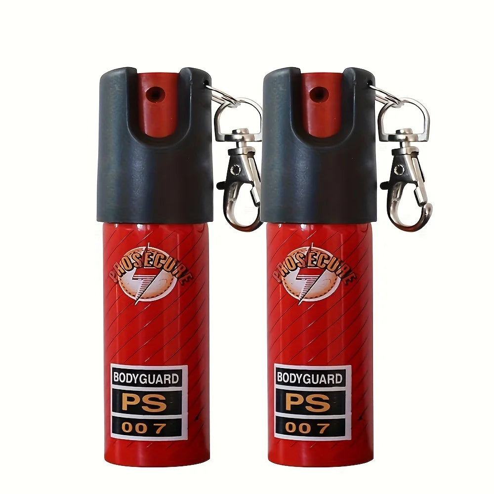 (S129) 0.68oz Cap.Outdoor Mini. Keychain Pepper Spray, Red-Suitable for Men/Women.