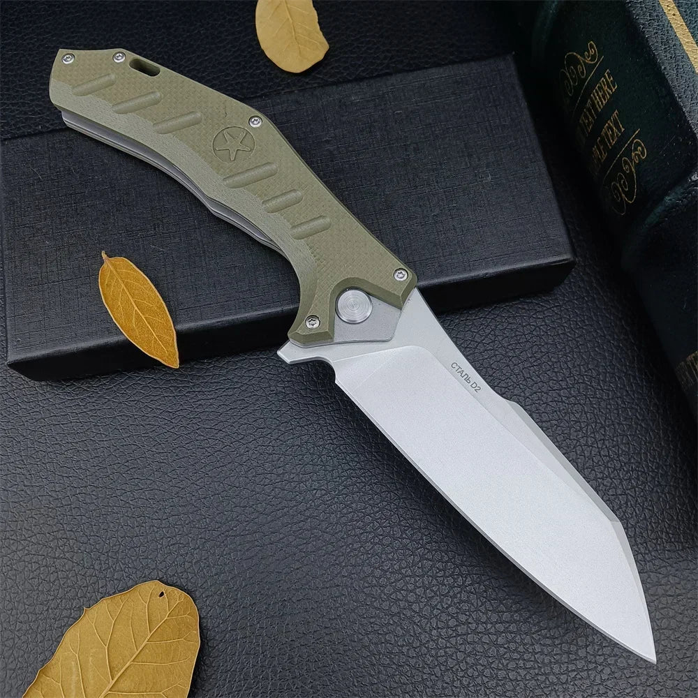 (S111) HOKC,Folding Pocket Knife, Ball Bearing, Outdoor,G10 Handle, Survival, EDC.