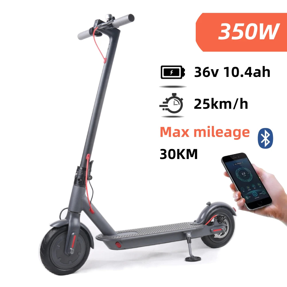 (V106) Electric Scooter 25KM/H Adult 8.5 Inches 350W 10.4Ah Foldable